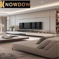 Meuble TV Knowdow sur mesure, style moderne et minimaliste, en bois massif, design sur mesure pour salon, bureau, extérieur, meuble TV de luxe