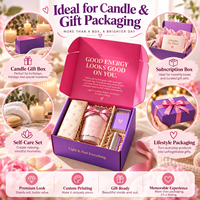 Boîte d'expédition personnalisée colorée à marque privée, avec graphismes de marque audacieux et parois latérales protectrices pour les produits de style de vie