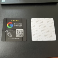 Plaque NFC TapTable 13,56 MHz pour cartes de visite, paiements, Google Plate, avis Instagram, code QR, menu cartographique, acrylique NFC Google