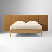 Lit en bois de style européen classique avec rangement intégré