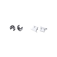 Profilé en aluminium pour bande lumineuse LED linéaire de plafond de salon, 10*10mm, avec bande LED pour décoration commerciale