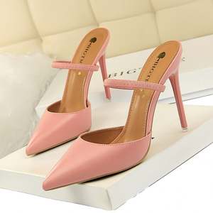 Sandalias Elegantes de Tacón Alto para Mujer, de Charol con Hebilla Metálica, Ajuste Delgado, Cierre Deslizante, Transpirables para Verano - Product Image 1