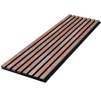 Panneau acoustique en bois à lattes, placage MDF, panneau mural insonorisant, décoration intérieure, Akupanel, vente en gros d'usine