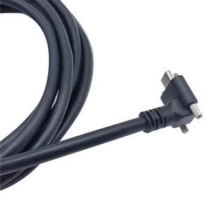 <b>Type</b> <b>C</b> Right Angle Data <b>Cable</b> 3A Fast <b>Charging</b> Shielded Pure Copper PVC Jacket For Mobile Phone - Product Image 4