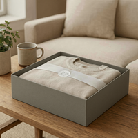 Boîte magnétique rigide biodégradable et écologique avec doublure en éponge, estampage à chaud en feuille d'or, laminage brillant pour l'emballage des maillots de bain