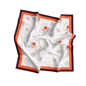 Fashion Adult Breathable European American <b>Scarf</b> Women <b>Silk</b> Square Reversible Digital Print Pattern All Seasons Daily Wear - Product Image 1