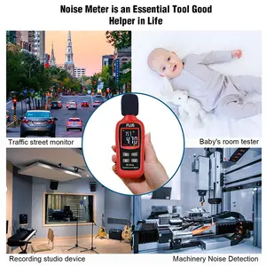 كاشف مستوى الضوضاء مقياس الديسيبل 35-135db أداة تشخيص رقمية لكاشف الصوت