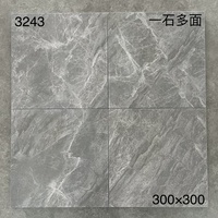 Carreaux de sol extérieurs en céramique moderne 300x300mm 8mm, antibactériens, antidérapants, finition mate, texture pierre