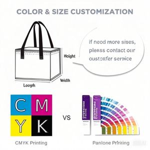 Eco-Friendly Large Capacity <b>Foldable</b> Portable Non Woven Lunch Cooler Bag Insulated Food Delivery Beer Cooler Bag - Product Image 6