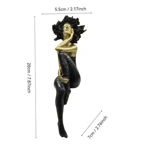 Figura Decorativa para el Hogar, Artesanía de Resina, Estatua de Chica con Cabeza Explosiva, Escultura Moderna de Dama para Decoración de Sala de Estar u Oficina - Product Image 5