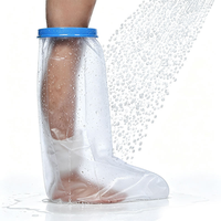 Protège-plâtre imperméable réutilisable pour jambe entière, idéal pour la douche et le bain, convient aux fractures, aux attelles et aux bandages
