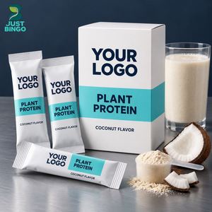 Poudre de shake protéiné halal, fournisseur OEM de marque privée avec logo et design d'emballage personnalisés, provenant d'une installation certifiée GMP - Product Image 1