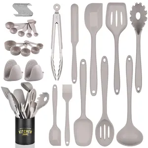 Juego de utensilios de silicona resistentes al calor, accesorios de cocina, herramientas de cocina, juego de utensilios para hornear