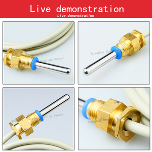 Songdao WZTT-035-GK-V220JVU 10k 50k 100k <span class=keywords><strong>Probe</strong></span> Baja Tahan Karat Panjang 40mm Resolusi 0.1C Tahan Air Pengukur Suhu Oli - Product Image 4