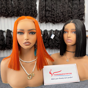 Best Selling Items Bone Straight <b>Bob</b> <b>Wigs</b> Human Hair Transparent Lace Closure 100% Raw Vietnamese Hair Extensions Wholesale - Product Image 3