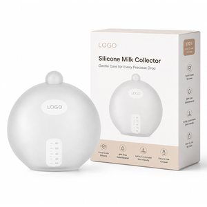 Collecteur <span class=keywords><strong>de</strong></span> lait maternel en silicone manuel facile à utiliser, sans BPA, coque en silicone, 80 ml, pour une protection discrète contre les fuites - Product Image 1