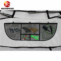 Sac de voyage pour planche de surf Waterpride Custom Pro-Lite à roulettes pour 2 à 4 shortboards, polyester bleu