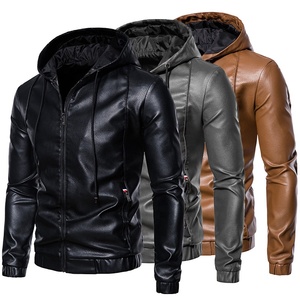 Encuentre el mejor fabricante de jackets de cuero con gorro hombre y  jackets de cuero con gorro hombre para el mercado de hablantes de spanish  en alibaba.com