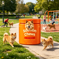 Friandises personnalisées OEM pour animaux de compagnie au saumon, riches en Oméga 3 EPA DHA, pour une peau saine, un pelage brillant et une fonction cardiaque optimale chez les chiens de petite, moyenne et grande taille.