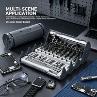 Kit de tournevis combiné 128-en-1 peu encombrant, étui cylindrique pliable, outils magnétiques Cr-V, garantie 3 ans, marque personnalisable
