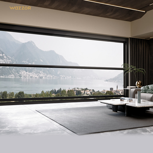 Wazzor cửa sổ ban công trượt dọc cách âm đa chức năng cửa sổ kính cường lực bằng nhôm nâng điện thông minh - Product Image 2