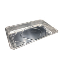 Barquette rectangulaire jetable en aluminium de qualité alimentaire pour la cuisson, les plats à emporter, la restauration et la livraison de repas