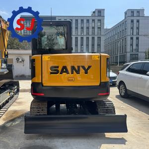 Mini-excavatrice sur chenilles SANY SY55U d'occasion, 5,5 tonnes, 5780 kg, godet de 0,23 m³, moteur Kubota V2607, 36 kW, zéro queue, à vendre - Product Image 3
