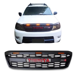 HIACE HOME utilisation pour pick-up 4X4Accessoires de carrosserie <span class=keywords><strong>Toyota</strong></span> Hilux Vigo 2005-11 Grille avant avec lumières LED- [GR <span class=keywords><strong>Sport</strong></span> Style] - Product Image 1