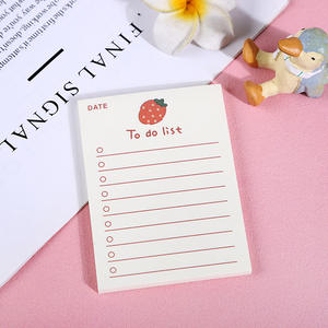 Bloc-notes mignon de fruits de dessin animé, bloc-notes de liste de choses à faire, papeterie pour étudiants, bloc-notes en papier, 50 feuilles - Product Image 6