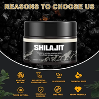 Résine de Shilajit de l'Himalaya en Gros 30g Pure, Enrichie en Acide Fulvique et Plus de 85 Oligo-éléments, Complément Renforçant l'Immunité
