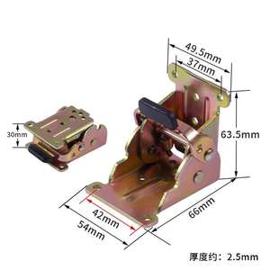Charnière de porte industrielle à verrouillage automatique 180°, fermeture douce, support pliable, pied de table en métal, épaisseur 2 mm, cuisine, maison, bureau - Product Image 4
