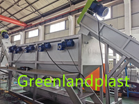 Greenlandplast machine à laver en plastique PEHD lavage et broyeur PP broyage lavage déshydratation séchage ligne de recyclage