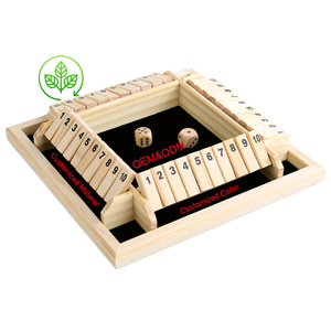 Customizable Interactive Wood Dice Strategy <strong>Game</strong> for Family Parties Educational Learning Drinking <strong>Activities</strong> - Product Image 2