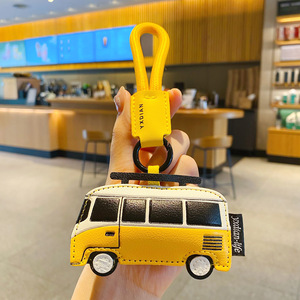 Porte-clés <span class=keywords><strong>en</strong></span> cuir PU écologique motif dessin animé <span class=keywords><strong>avion</strong></span>/bus, breloque de sac pour couple, petit cadeau, vente <span class=keywords><strong>en</strong></span> gros - Product Image 2