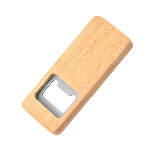 Ouvre-bouteille en bois créatif rectangulaire 10,2 cm x 4,2 cm, ouvre-vin polyvalent pour la maison avec poignée carrée - Product Image 3