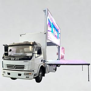 Camion publicitaire léger à écran triple pleine surface à réponse rapide pour diffusion d'annonces d'urgence - Product Image 1