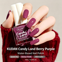 Vernis à ongles pelable à base d'eau For Trendy Shades 10ml, séchage rapide, brillant, pailleté, certifié GMPC ISO22716, pour salon