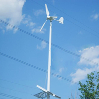 Système de production d'énergie éolienne OLU FG 500W Protection de décrochage aérodynamique Lames en matériau composite Utilisation des télécommunications pour champs pétrolifères