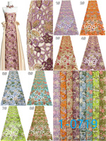 Tissu en maille de polyester de luxe haut de gamme, chic, brodé de fleurs, de perles et de paillettes, pour robe de soirée ou de mariage