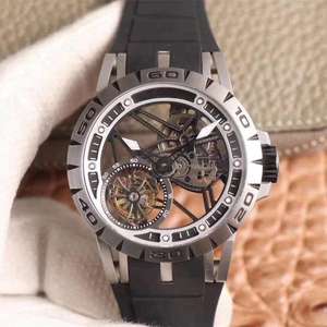 Reloj Mecánico Analógico de Lujo Súper Deportivo Clásico con Encanto y Logotipo Personalizado con Tourbillon Volante Calado para Hombre - Product Image 1