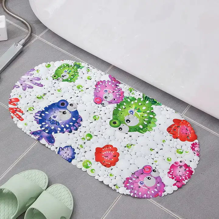 Source PVC Printed Non Slip Animal Bath Mat Extremely Comfortable Plastic  Children's Ultra Thin Bathroom Mat on m.