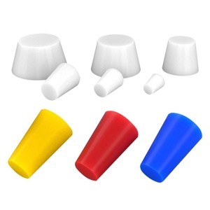 HOFUJNG Customized High Temp <b>Silicone</b> <b>Rubber</b> Stoppers Tapered Hole Plugs with Cutting Processing Service - Product Image 6