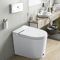 Bidet électrique intelligent et chauffant pour WC, à chasse automatique, avec siphon en S/P allongé, style japonais, 110V/220V, vente en gros à prix réduit