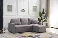 Sofá Cama Convertible Multifuncional Moderno con Almacenamiento Orangefurn para Sala de Estar