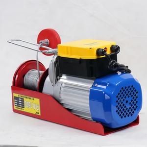 CE katrol listrik <span class=keywords><strong>Mini</strong></span> 300kg/500kg/1ton, Derek angkat portabel tunggal 110V/220V Remote kontrol tali kawat gudang baru - Product Image 6