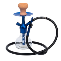 Vente en gros en usine pour HY-006 narguilé en aluminium portable personnalisé avec sac-taille mini pour voyage et chicha