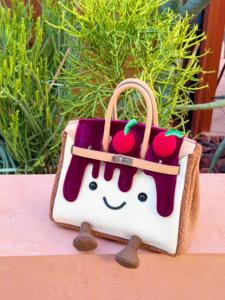 Borsa Tote Donna in Spugna Nuova Collezione 2026, Stile Designer Cartone Animato di Tendenza, Carina per il Pendolarismo Quotidiano e lo Shopping - Product Image 1