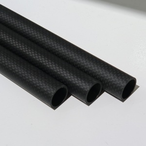 Resistente a altas temperaturas 120 ℃   Tubo de carbono puro - modificación de chasis automotriz para refuerzo ligero, tubo redondo - Product Image 2