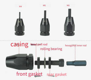 Pistola de <span class=keywords><strong>remache</strong></span> ciego de aleación de aluminio de mano resistente para construcción y uso industrial - Product Image 5