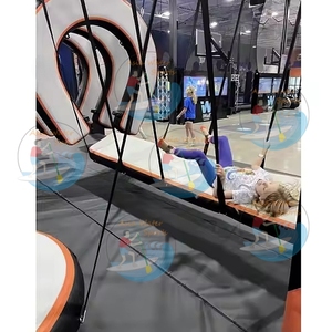 Circuito de Obstáculos Inflable Ninja Warrior: Bloque de <span class=keywords><strong>Herradura</strong></span> y Equipo de Entrenamiento para Parque de Trampolines - Product Image 4